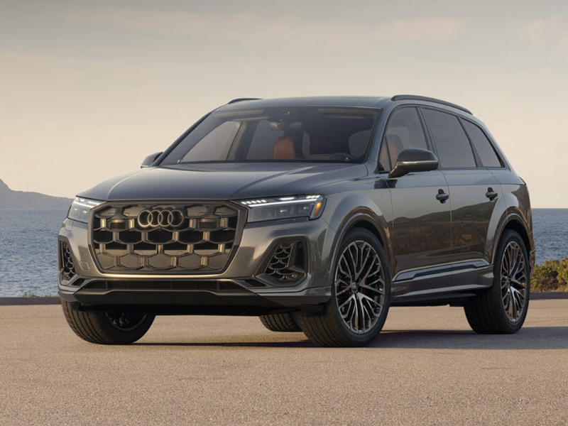 2026 Audi SQ7 SUV parking by the beach