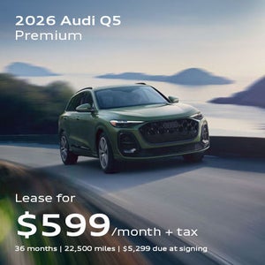 front facing 2026 Audi Q5 driving