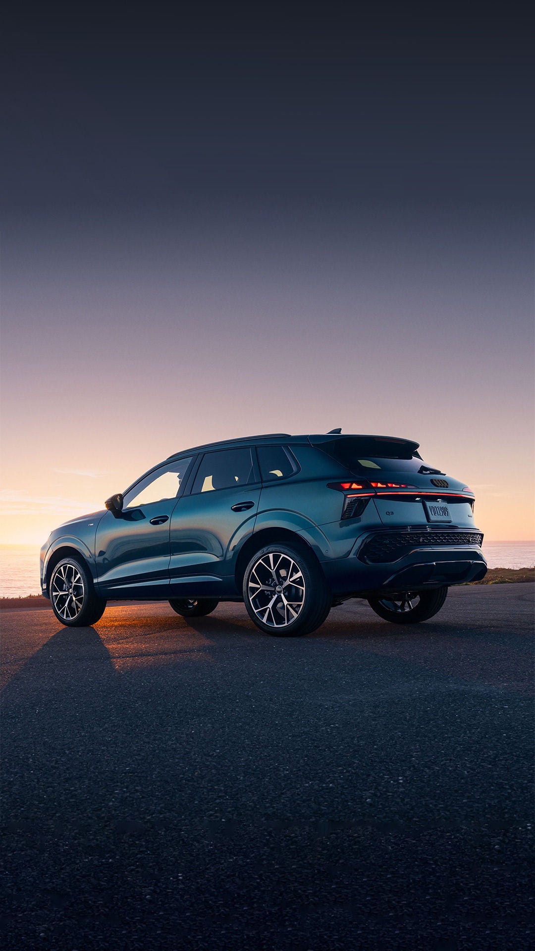 Side profile view of the Audi Q3.