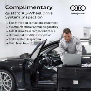Audi technician checking vehicle error codes