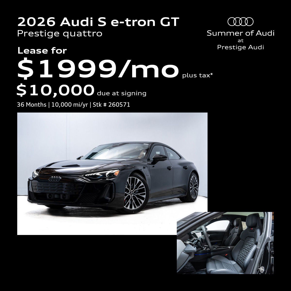 2026 Audi S e-tron GT - Lease Offer