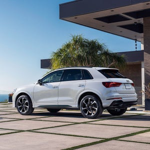 Front view of an Audi Q3