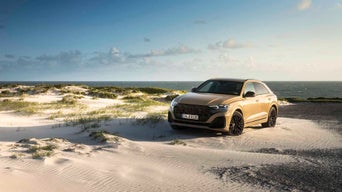 Parked Q8 right side view