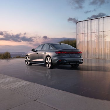 Rear view of the Audi A5.