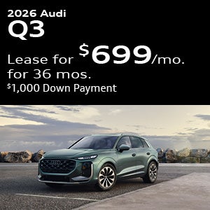 Offer for the 2026 Audi Q3.