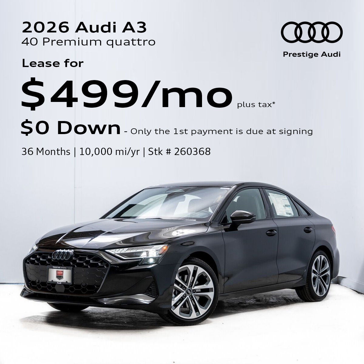 2026 Audi A3 Lease Offer
