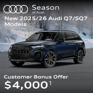 New 2025/2026 Q7 SUV customer bonus offer $4,000