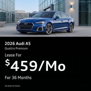 Front view of the 2026 Audi A5