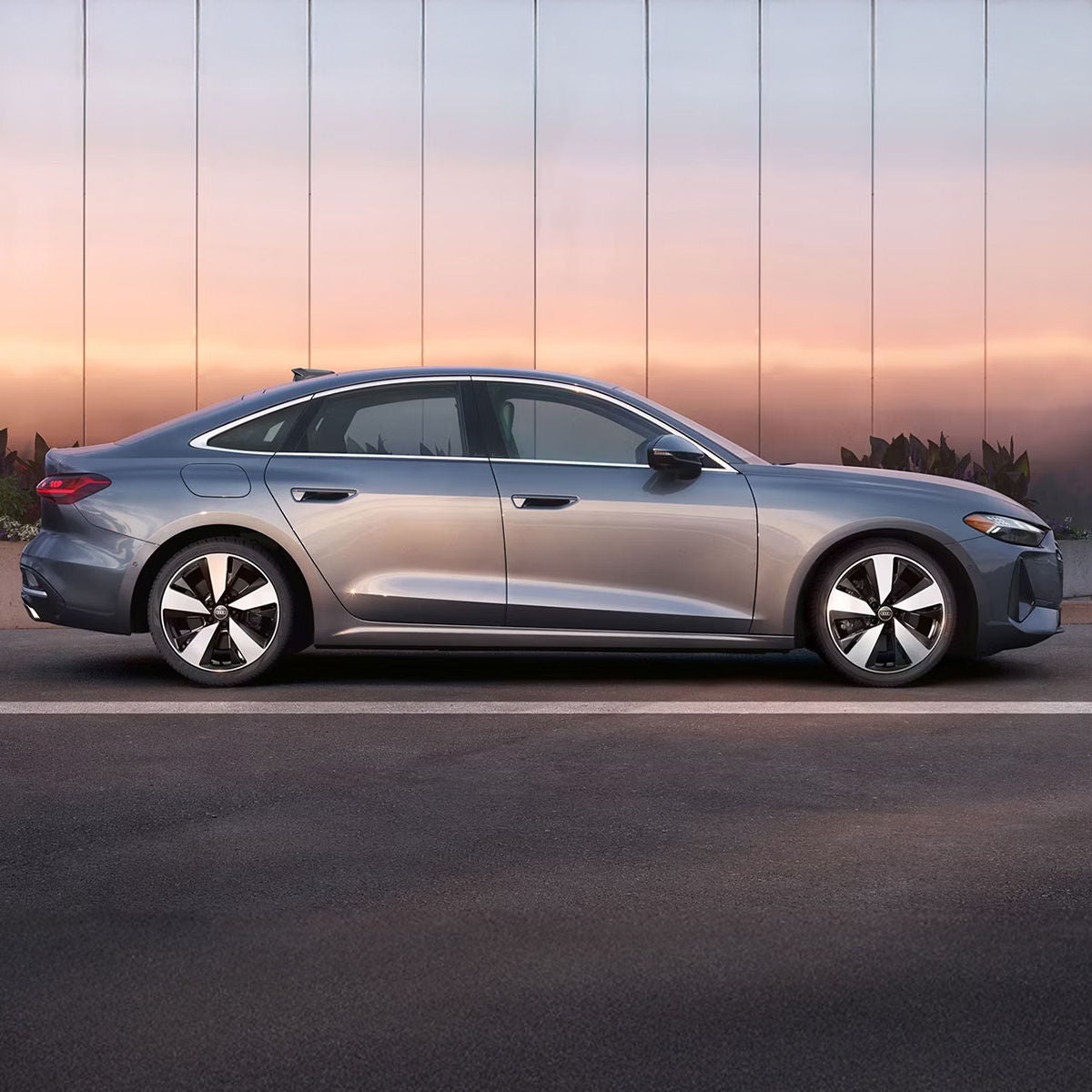 Side profile of the all-new Audi A5.