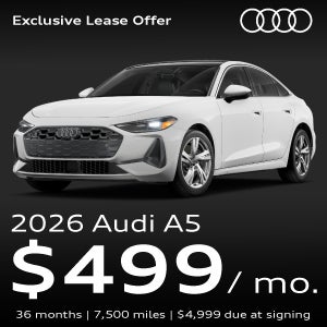An Audi A6 parked.
