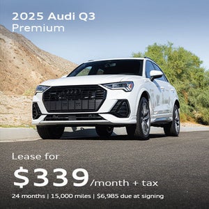 Side angled profile of 2025 Audi Q3