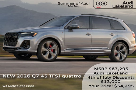 New 2026 Audi Q7 Lease at Audi Lakeland