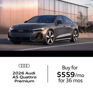 Side and front view of Audi 2026 A5 Quattro