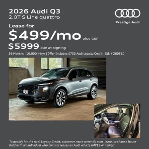 New 2026 Audi Q3 - Lease Offer