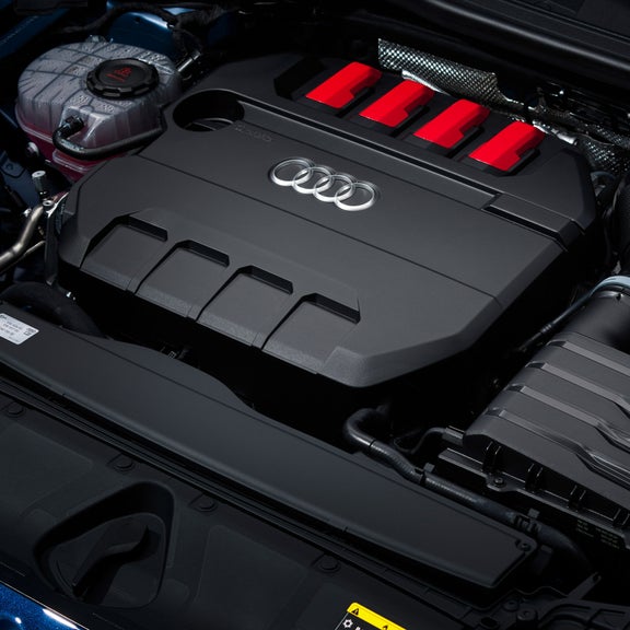 Engine in the Audi S3.