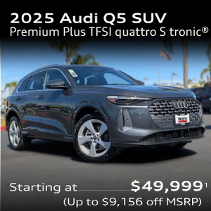 2025 Audi Q5 SUV Premium Plus TFSI quattro S tronic® Starting at $49,999 up to $9,156 off MSRP