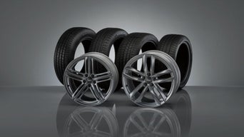 Audi rims and tires. 