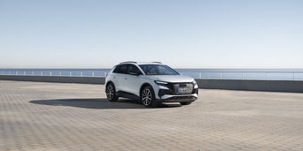 Parked Audi q4 e-tron