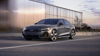 Side profile of two Audi A5s