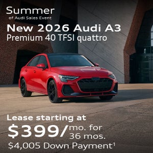 New 2026 Audi A3 Premium 40 TFSI quattro Lease starting at $399/mo. for 36 mos. $4,005 Down Payment