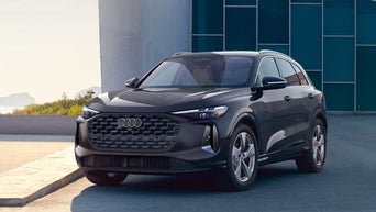 Front view of an Audi Q5 parked.