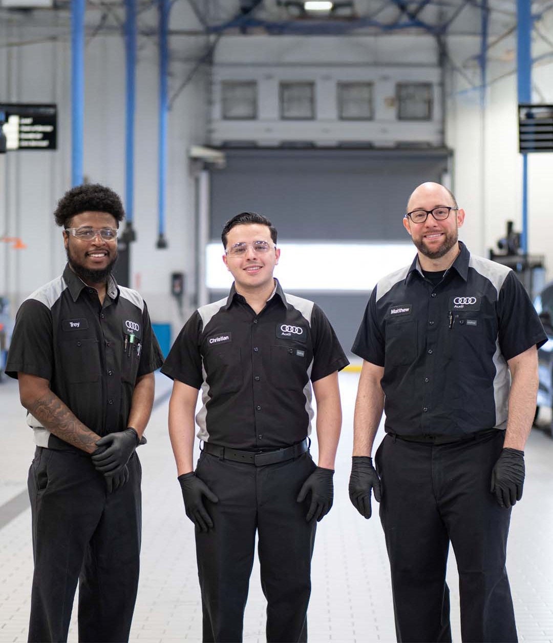 Service technicians team. 