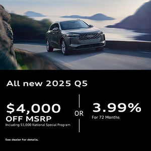 Side view of an Audi Q5 driving