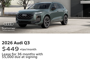 2026 Audi Q3 July Specials from Audi San Jose