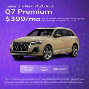 Lease the New 2026 Audi Q7 Premium $399/mo