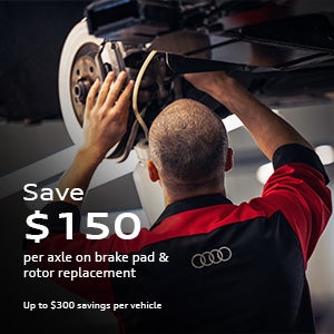 $150 off pad and rotor replacement per axle