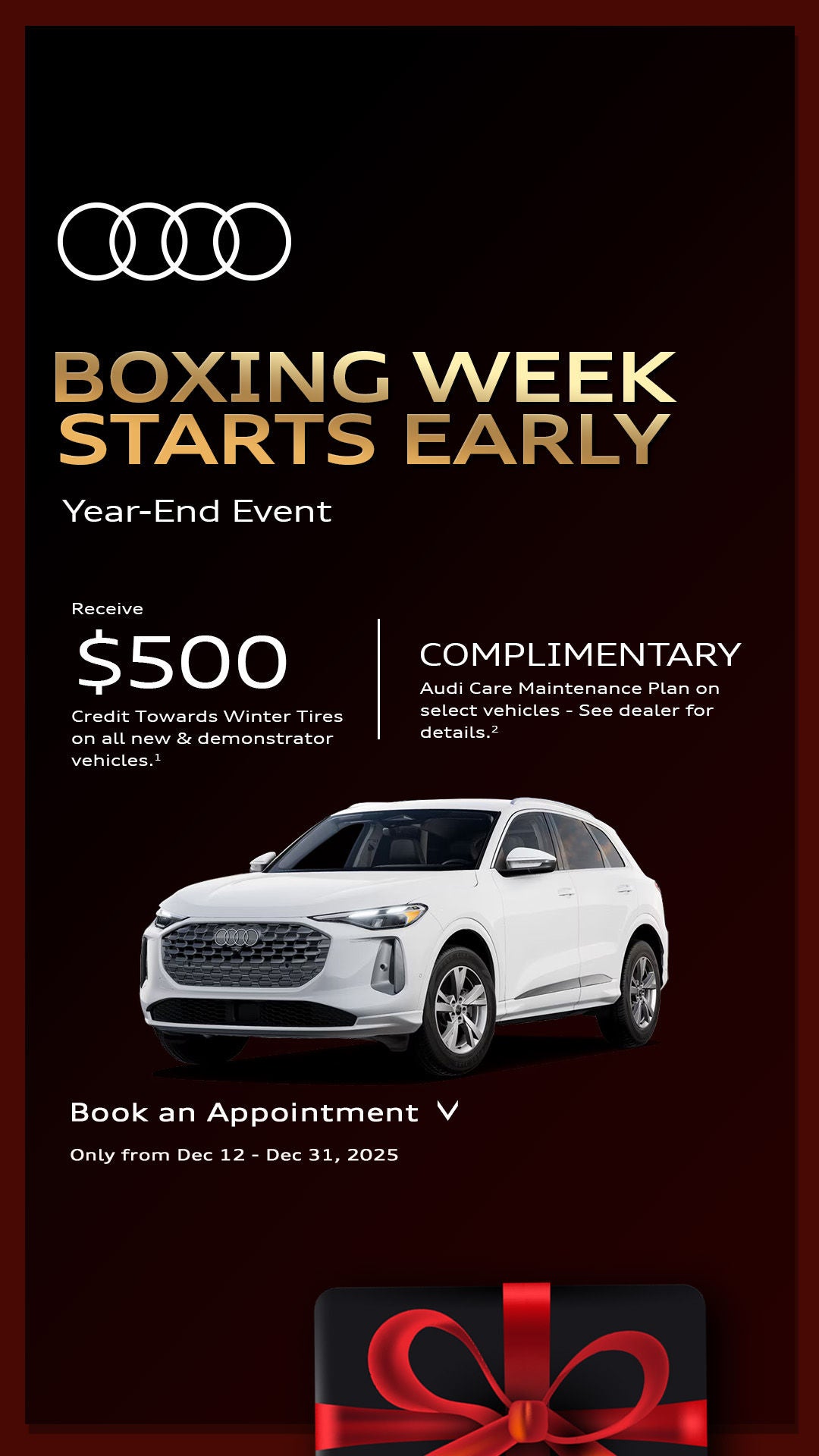 Boxing Week Starts Early - End of Year Model Clear Out Event - Book an Appointment