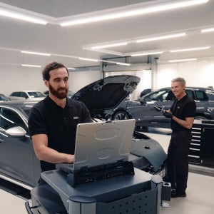 Audi service technicians