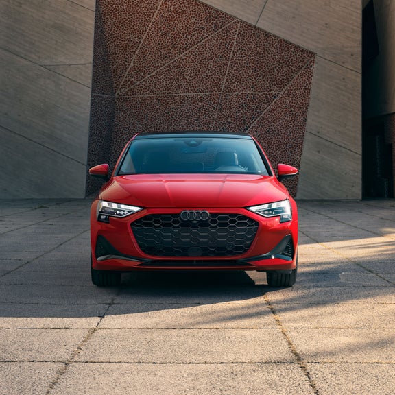 Front view of the Audi A3.