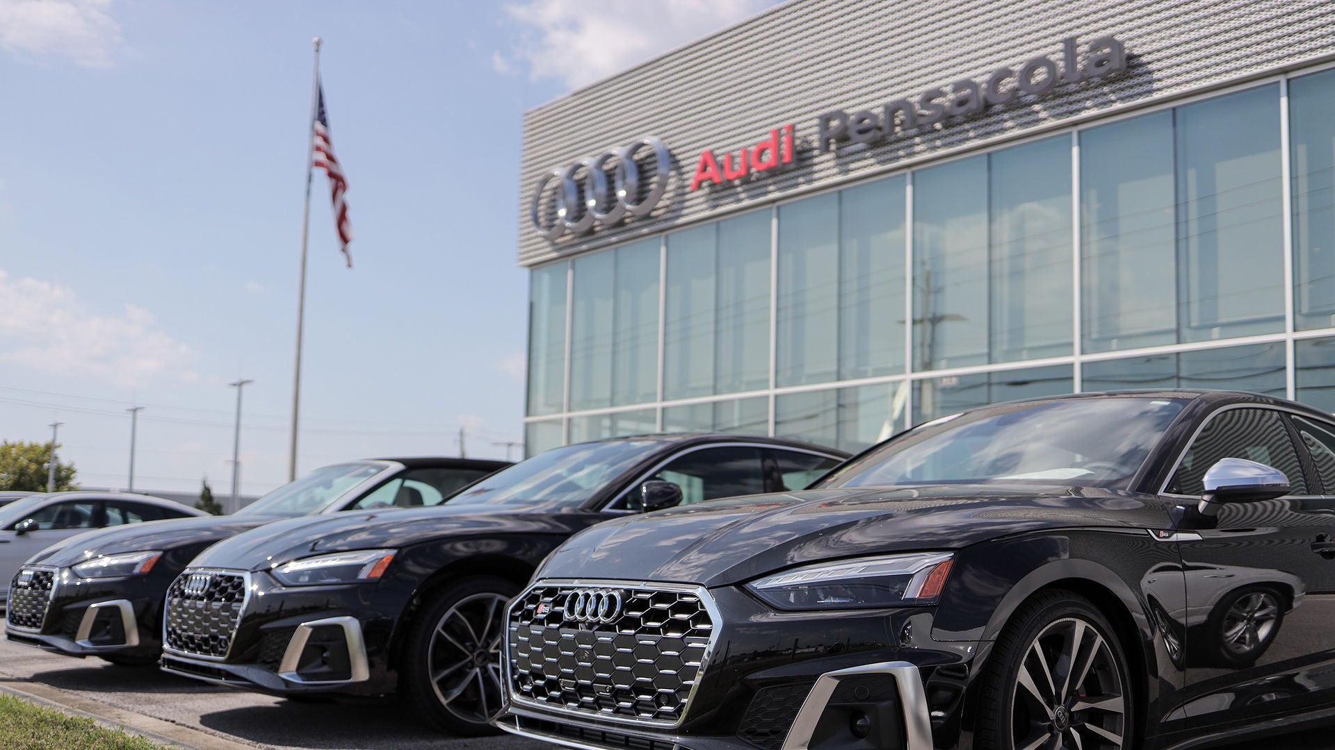 Exterior view of the Audi Pensacola dealership.
