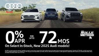 0% for up to 72 Months On Select In-Stock, New 2025 Audi models!