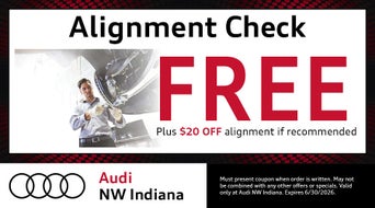 Free Alignment Check plus $20 Off Alignment if Recommended