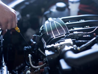 Service technician changing filter.