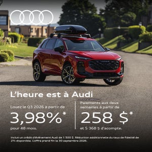 Promotions Septembre 2026 Audi Lévis.