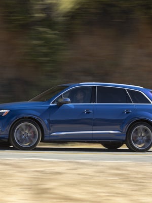 Audi SQ7 profile driving — discover the SQ7 at Audi Sewickley near Pittsburgh