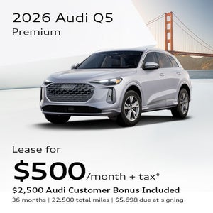 front facing 2026 Audi Q5 Premium parked