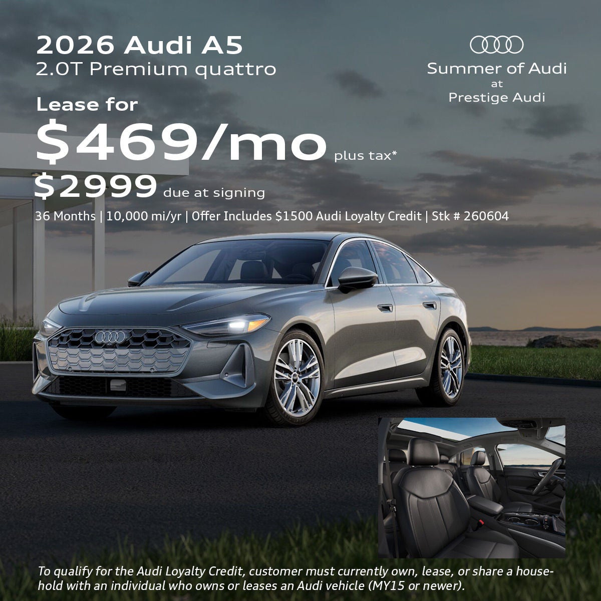 2026 Audi A5 Lease Offer