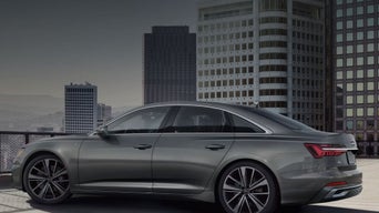 2025 Audi A6 with digital cockpit and leather seating, highlighting premium features 