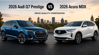 Audi Q7 vs Acura MDX side by side view