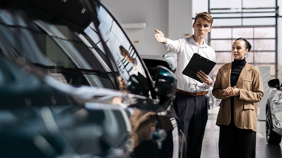 Audi service technicians creating a report.