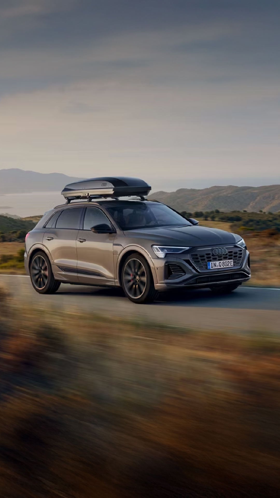 Audi vehicle accelerating.