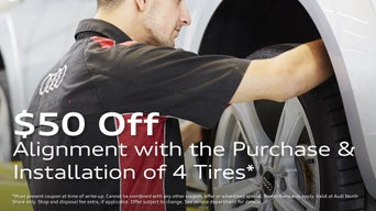 Alignment with the Purchase & Installation of 4 Tires*