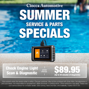 Check Engine light scan & diagnostic - $99.95 - up to 30 minutes of diagnostic.