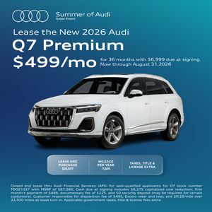 Lease the New 2026 Audi Q7 Premium $499/mo