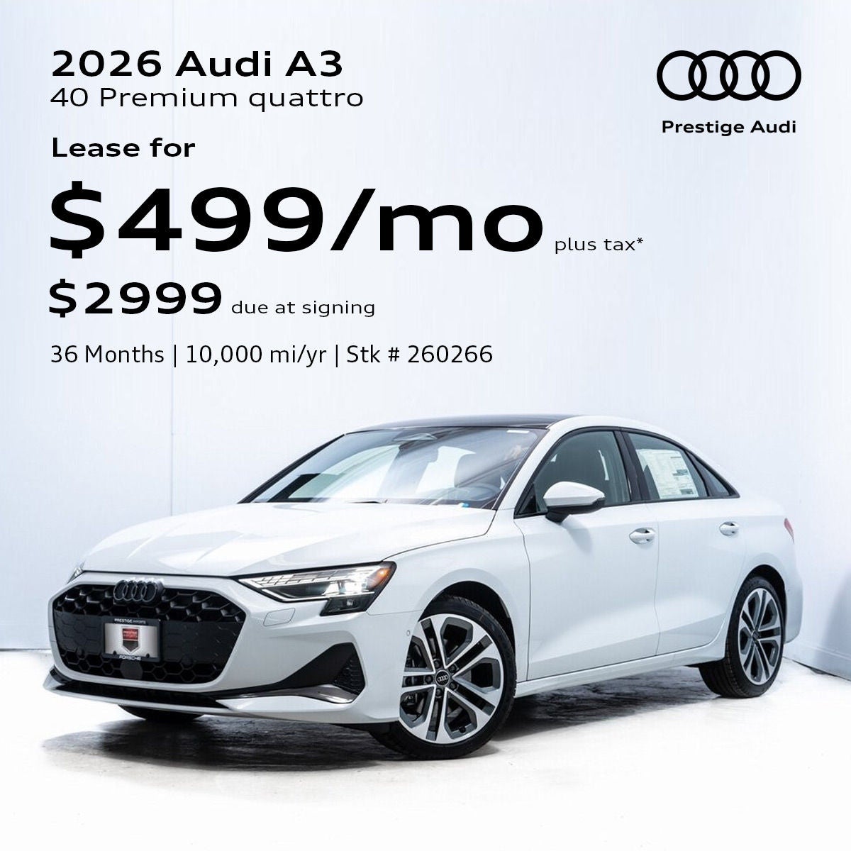 2026 Audi A3 Lease Offer