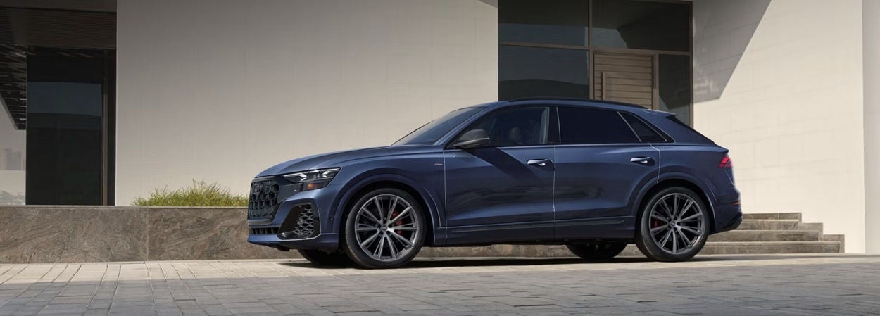 Do the Vision package lights and Night vision assist on the 2026 Audi Q8 make after-dark driving easier around Watsonville, CA?